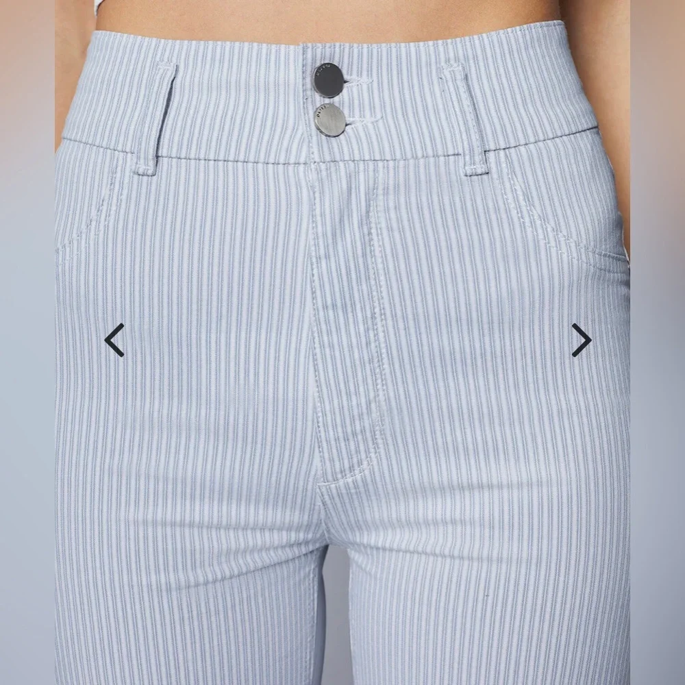 DL1961 Hepburn Stripe | Wide Leg Trousers | Size 28 - Picture 5 of 8